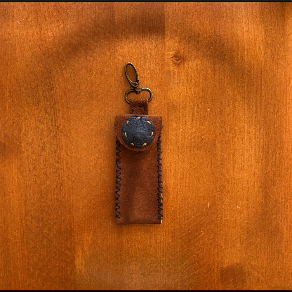 REUSABLE STRAW KEYCHAIN POUCH
